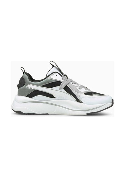 Puma Rs-curve Erkek Spor Ayakkabı Beyaz Silver Dar Kalıp Gümüş