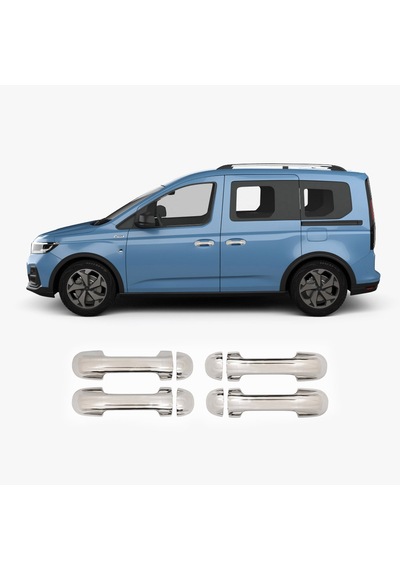 Ford Connect Uyumlu 2002-2014 Krom Kapı Kolu 4 Kapı Paslanmaz Çelik
