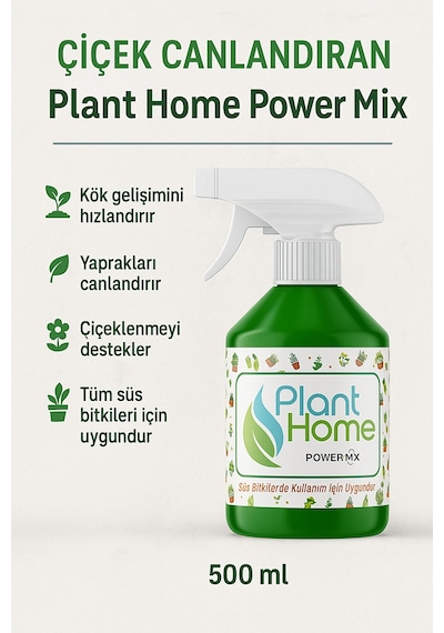 Bykurt Power Mix Çiçek Canlandıran Kök Ve Yaprak Güçlendirici Çiçek Açtıran Sıvı Bitki Besini 500 ML