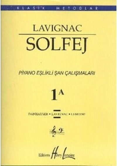 Lavignac Solfej 1A Piyano Eşlikli Şan Çalışmaları (Büyük Boy)
