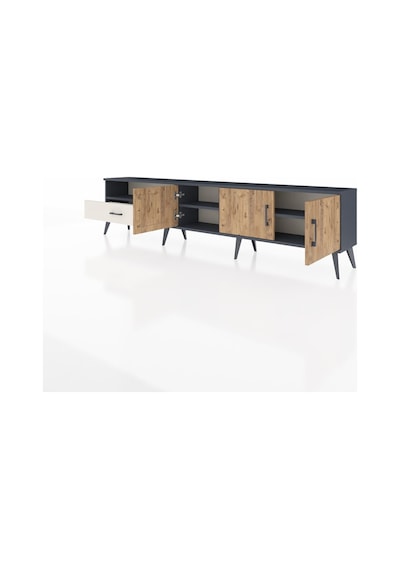 Arges Tv Ünitesi 3 Raflı Tek Çekmeceli 3 Kapaklı 220x30x51 Antrasit-çam/aytaşı Atlas Çam/aytası - Antrasıt Arges Tv Ünitesi 3 Raflı Tek Çekmeceli 3 Kapaklı 220x30x51 Antrasit-çam/aytaşı Atlas Çam/aytası - Antrasıt