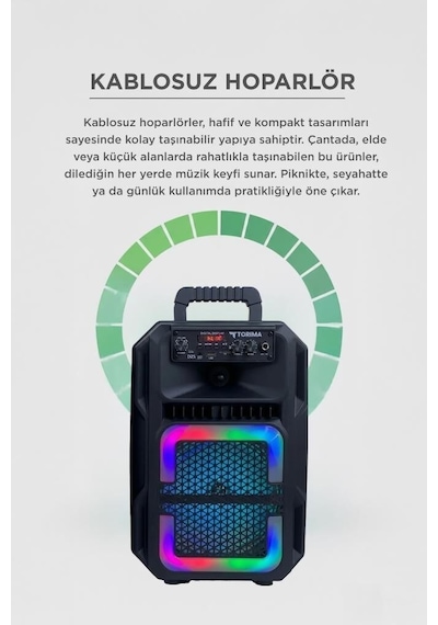 Özel Seri Bluetooth Hoparlör D25 Siyah Eğlence Aleti Mikrofon Set Aktivite Seti