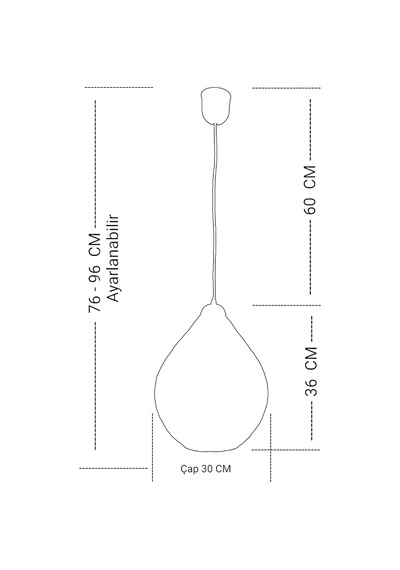 Tek-iş 30 Cm X 36 Cm X 96 Rustik Jüt Halatlı Sarkıt Lamba Avize Keten Ip Başlık Küre Top Sarkıt Avize Damla