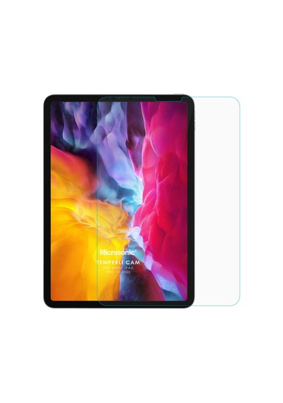 Microsonic Apple Uyumlu iPad  Pro 11 `` 2022 4. Nesil (A2759-A2435-A2761-A2762) Temperli Cam Ekran Koruyucu