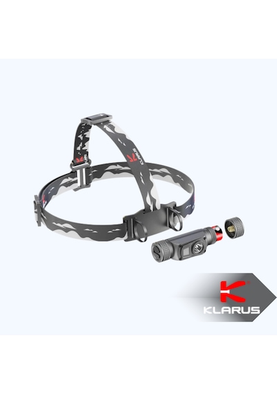 Klarus Hl1 1200 Lümen Çift Işıklı Şarj Edilebilir Profesyonel Led Kafa Lambası Siyah