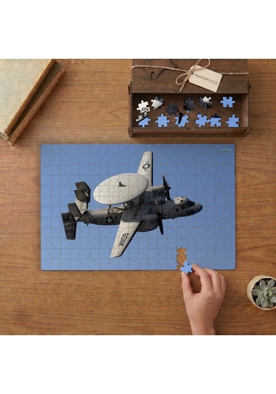 Havadan Erken Uyarı Ve Kontrol Uçağı Tasarımı 240 Parça Ahşap Puzzle Ahşap Kutuda Mpy10445
