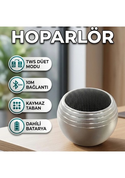 Mini Bluetooth Hoparlör Tws Stereo Destekli Şarjlı Taşınabilir Tasarım