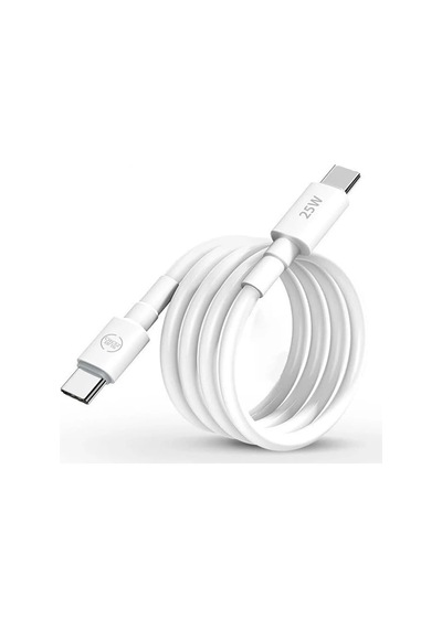 C To Type C Şarj Kablosu 30w 1 Metre Uzun Pd Çift Taraflı Usb C Hızlı Şarj Ve Data Kablosu Beyaz