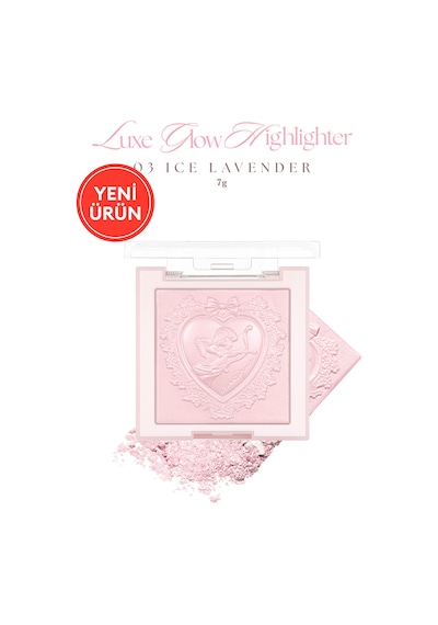 Dasique İnci Taneleriyle Yoğun Işıltı Sunan Özel Tasarımlı Aydınlatıcı Luxe Glow Highlighter 03 Ice Lavender