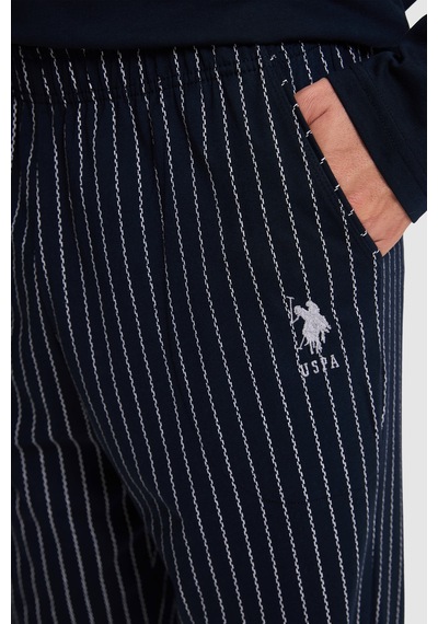 U.S. Polo Assn. Erkek Lacivert Pijama Takımı 50333264 Vr033