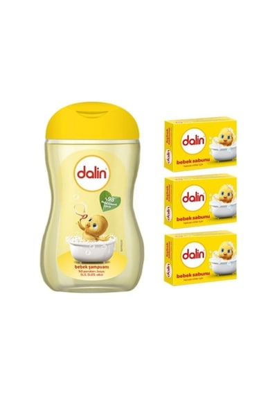 Dalin Bebek Şampuanı 200 ML + Dalin Klasik Bebek Sabunu 100 G x 3