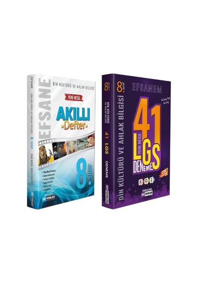 Ddy Yayınları 8.sınıf Din Kültürü Ve Ahlak Bilgisi Efsane Akıllı Defter + Lgs Efsane 41 Deneme
