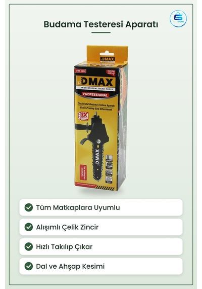 Budama Testeresi Zincirli Matkap Aparatı Tüm Matkaplara Uyumlu Da