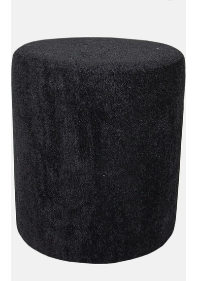 Lines Teddy Kumaş Black Puf Siyah