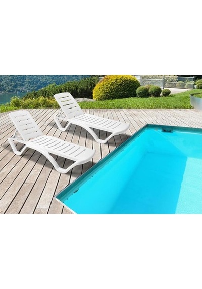 Rnl04 Elite Beyaz Şezlong - 2537W