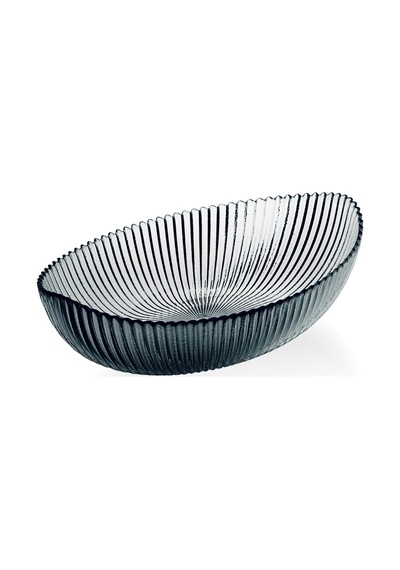 Lille - Derin Oval Cam Kase 20 Cm Füme