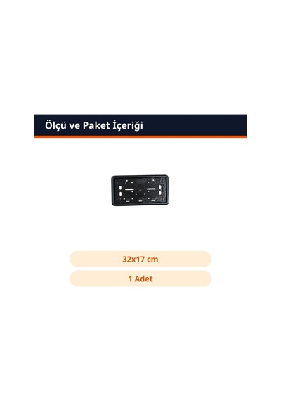 Trobus Dikdörtgen Plakalık Çerçeveli 32x17 Cm 1 Adet Siyah