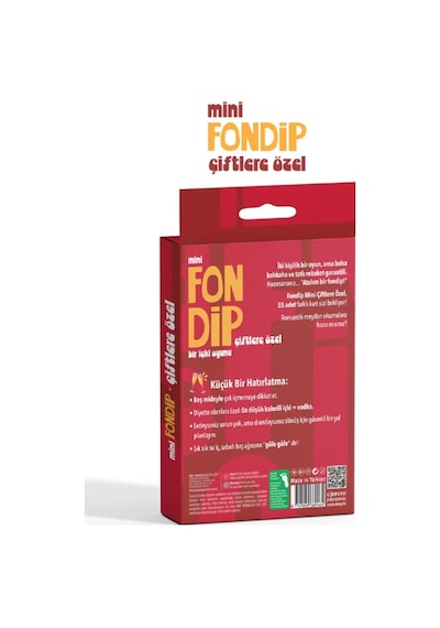 Mini Fondip Çiftlere Özel Eğlenceli Kart Oyunu
