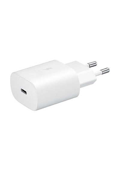 Samsung Galaxy Uyumlu S20 Ultra 5g Type-c Fast Şarj Adaptörü 25w Beyaz