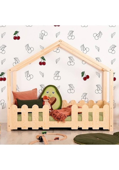 Markaawm Markaawm Çocuk Karyola Montessori Yatak Doğal Çam Cone