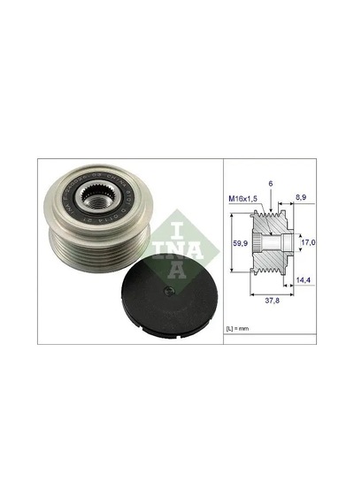 Ina 535013510 Alternator Kasnagi 3730025201 3730025600 373002g100