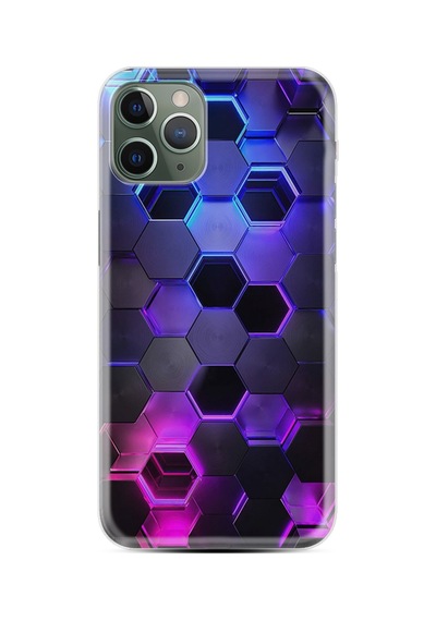Apple iPhone Uyumlu Iphone 14 Pro Max Kılıf Resimli Desenli Silikon Platinium Series Petekler 1889