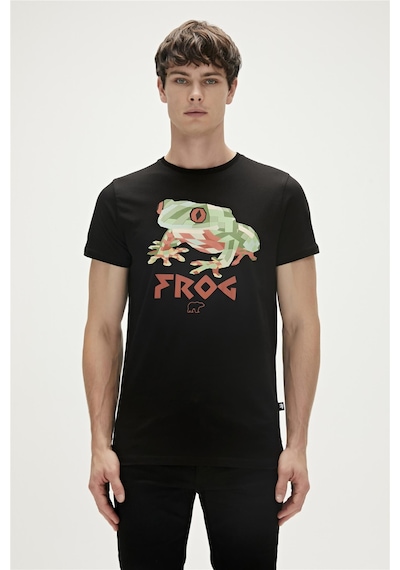 Bad Bear 23 01 07 011 23y Frog Erkek T Shirt Siyah