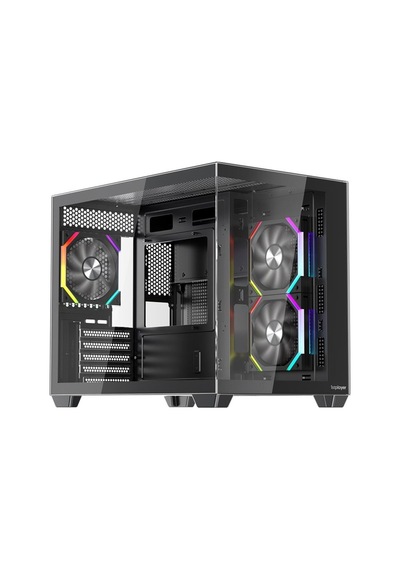 1st Player Bv6 Siyah Ack 650w 80+ Bronze Argb 3x12cm Fan Panoramik Temperli Cam Usb 3.0 M-atx Kasa
