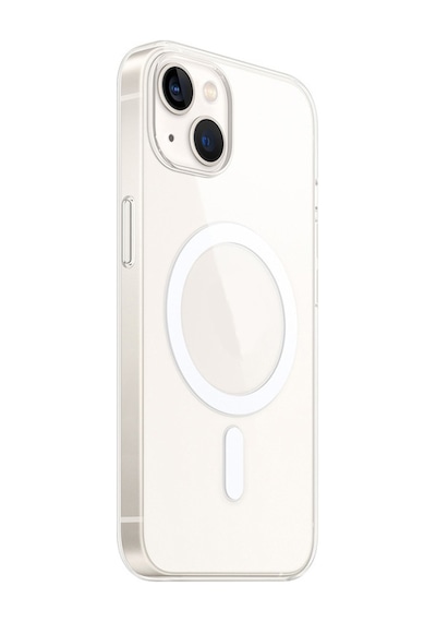 Zore İphone 15 Kamera Korumalı M-safe Şarj Özellikli Şeffaf Nvth London Silikon Kapak - Şeffaf
