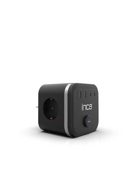 INCA IPW-47SY 3Port 2xUSB+2xType-C  Led Tuşlu Duvar Prizi