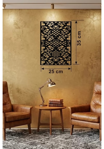 Gotham Temalı Ahşap Duvar Saati - 25x35 Cm Lazer Kesim Dekoratif Saat