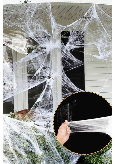 Beysüs Halloween Örümcek Ve Ağ Seti Beyaz Tüm Yaşlar