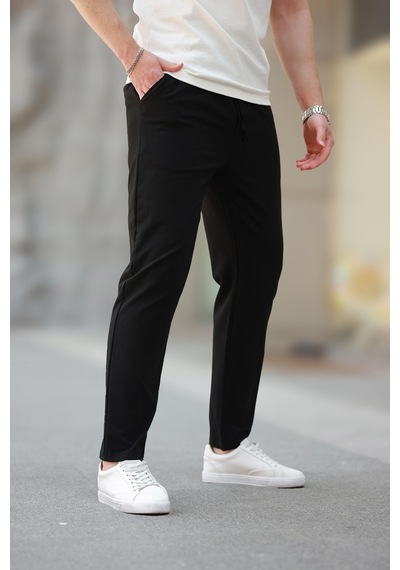 Madmext Siyah Regular Fit Erkek Pantolon E6572