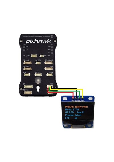 Pixhawk Uyumlu Oled Ekran 0.96'' i2c 128x64