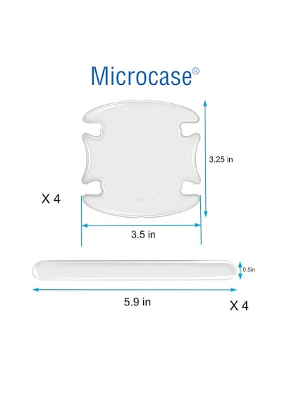 Microcase 8'li Araç Kapı Ayna Çizik Ve Darbe Önleyici Koruma Seti Al5364 Şeffaf