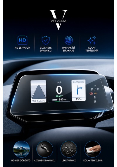 Volkswagen Id.4 Navigasyon Ve Gösterge Paneli Uyumlu 9h Nano Ekran Koruyucu