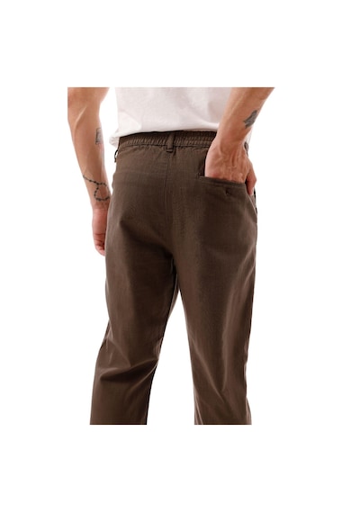 Freemen Erkek Keten Pantolon Nefes Alabilir, Rahat Kesim Günlük Giyim -geniş Beden Aralığı- Kahverengi Freemen Erkek Keten Pantolon Nefes Alabilir, Rahat Kesim Günlük Giyim -geniş Beden Aralığı- Kahverengi