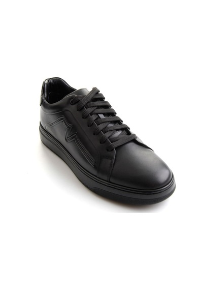 Bambi Siyah Napa Hakiki Deri Erkek Sneaker E01774070043