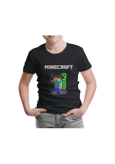 Lord Tshirt Minecraft - 7 Siyah Çocuk Tshirt