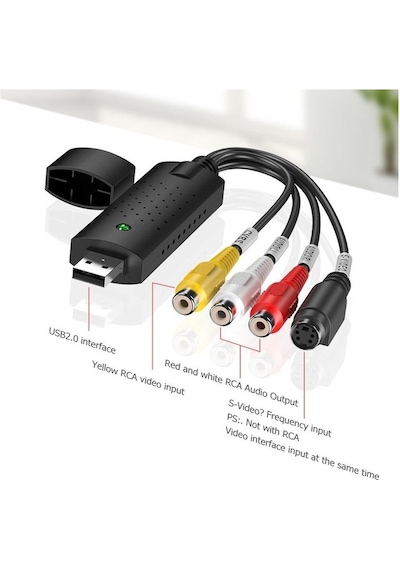Alfais 4774 Easycap Usb Dvr Capture Kayıt Kartı Kamera Uydu