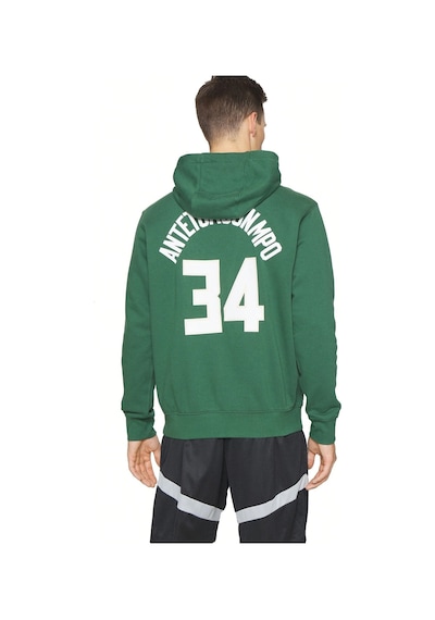 Nike Jordan Giannis Antetokounmpo Milwaukee Bucks Club Erkek Sweatshirt Yeşil Yeşil