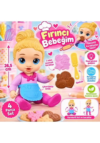 Fırıncı Bebeğim Pembe