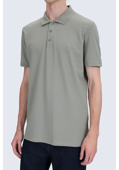 Hatemoğlu Vetiver Yeşil Regular Fit Polo Yaka 100% Pamuk Tişört