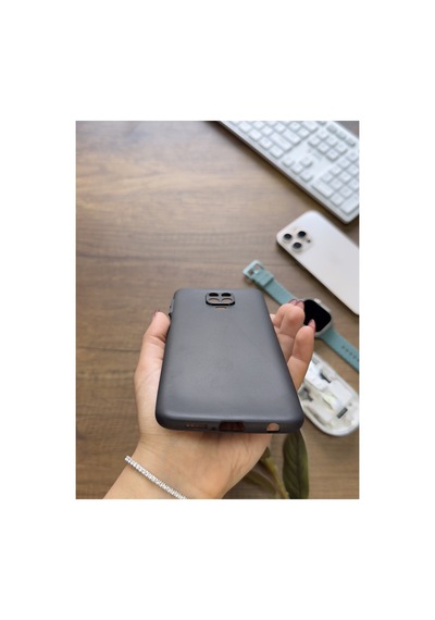 Redmi Note 9 Uyumlu Süper İnce Mat Ultra Thin Silikon Kılıf Lacivert