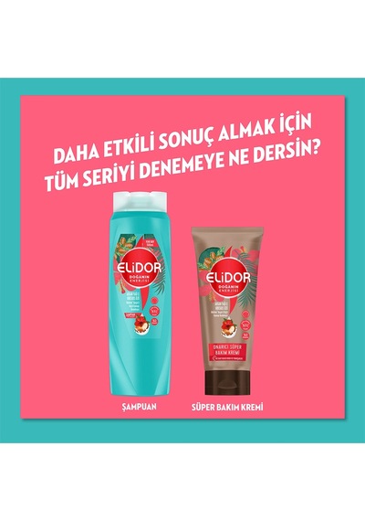 Elidor Saç Bakım Kremi Doğanın Enerjisi Argan Yağı & Hibiskus Özü 350 Ml