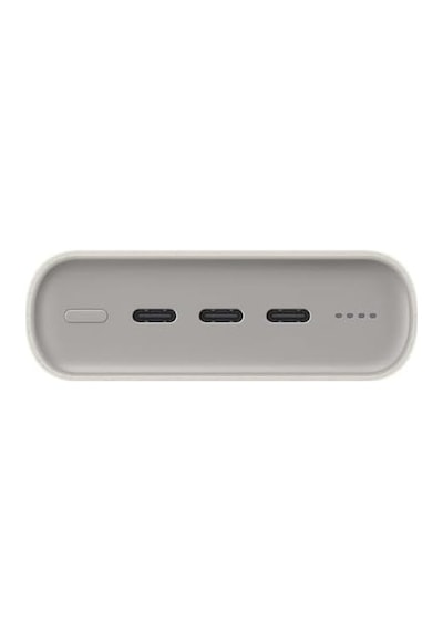 20000 Mah 45 Watt Powerbank, Hızlı Şarj, Pd 2.0, 3 Çıkışlı, Kablo Dahil, Bej, 2024 Model Diğer