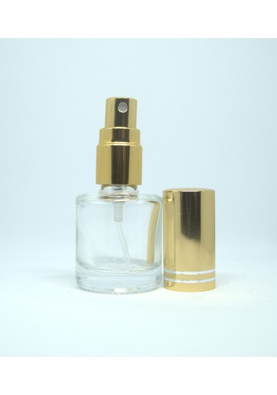 Boş Parfüm Şişesi Boş 8 ML 5 Adet Silindir Sarı Metal Kapak ve Valf