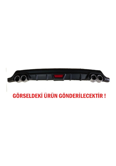 Hyundai Getz Difüzör Arka Tampon Eki 4 Egzoz Çıkışlı Siyah