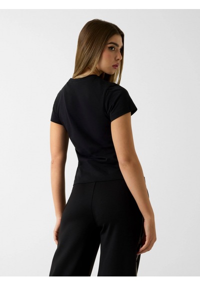 Guess Ketty Bisiklet Yaka Kısa Kollu Kadın Siyah T-shirt V6rı10ı3z14-jblk Siyah
