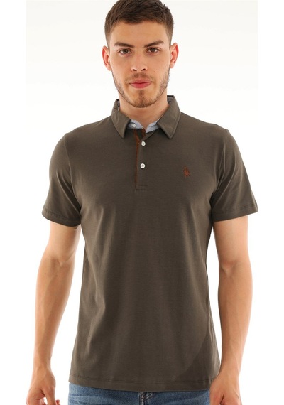 T8582 Dewberry Erkek T-shırt-haki Haki